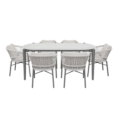 ALYA VII 6-Seater Outdoor Dining Setting