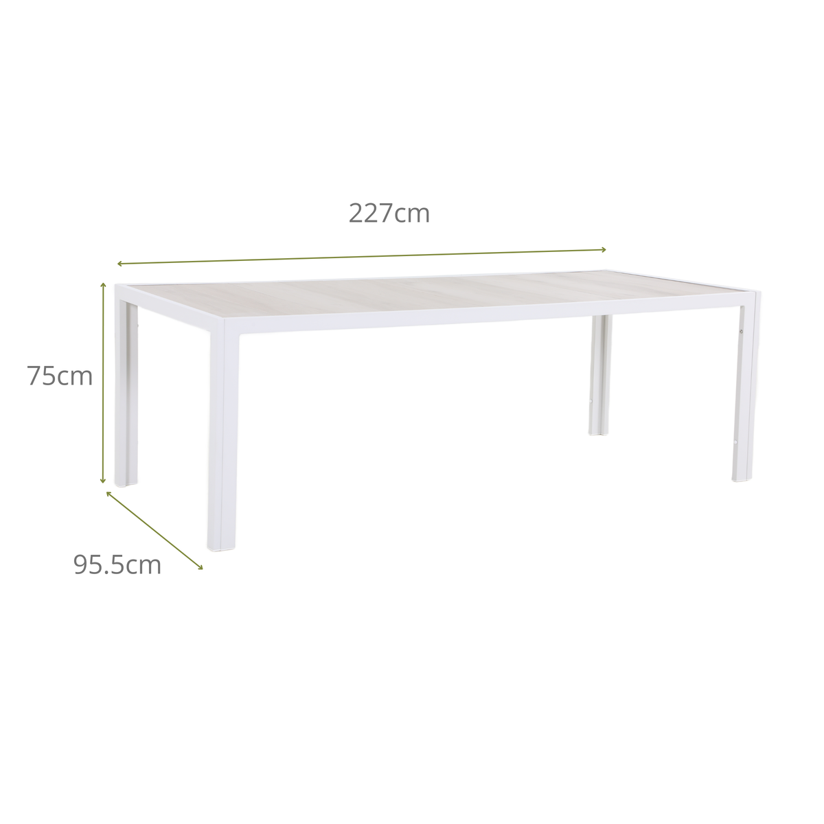 STACHYS IX 8-Seater Outdoor Dining Table Dimensions