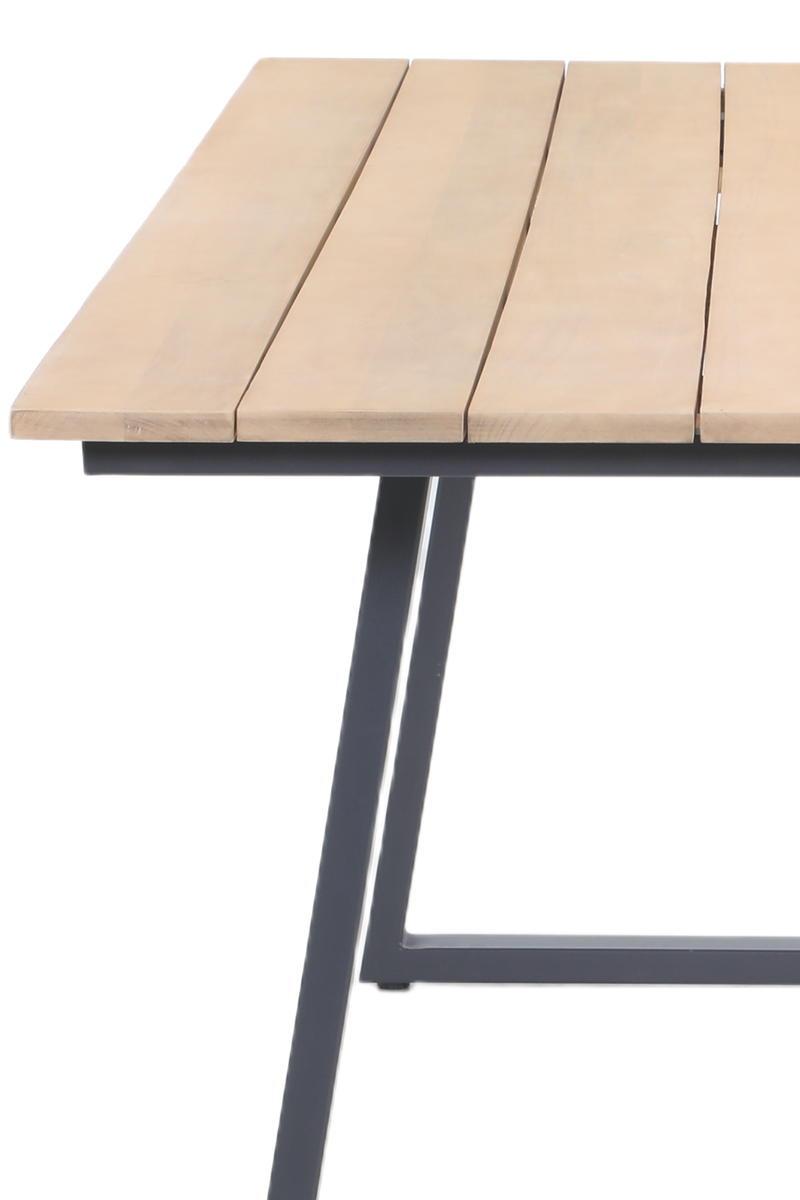 A Slatted Tabletop, Naturally Golden