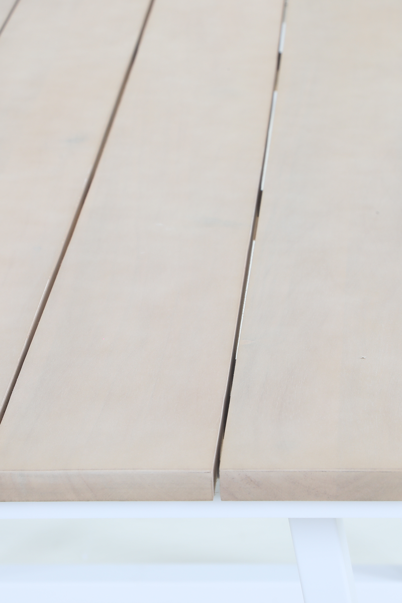 A Slatted Tabletop, Naturally Golden