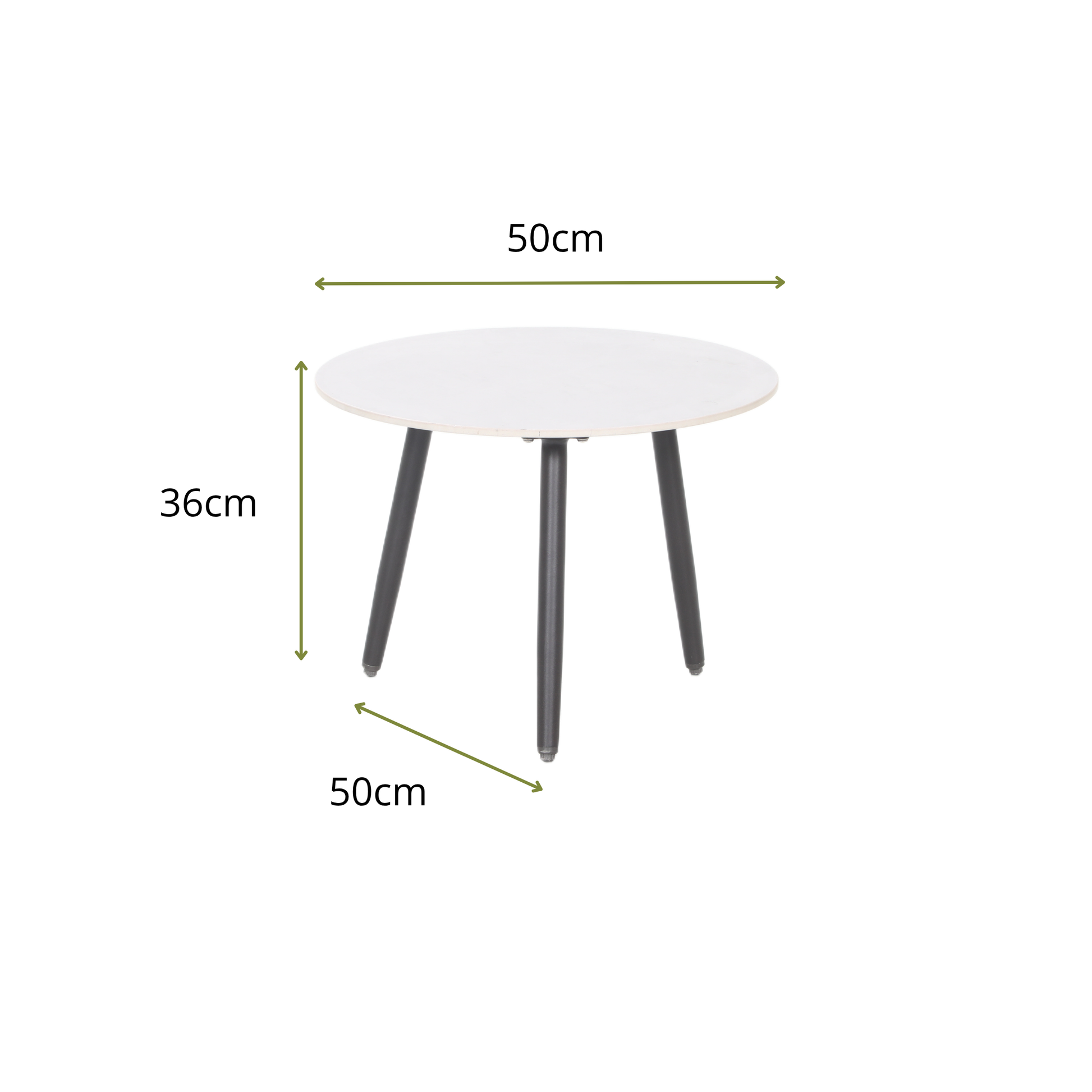 YOTTO V 5-Seater Outdoor Lounge Setting- Side Table Dimensions