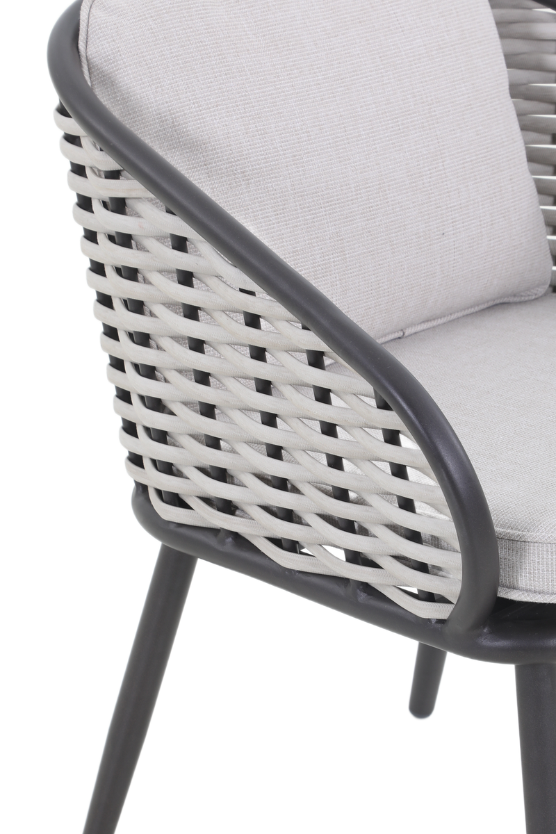 Wicker-Wrapped Dining Chairs